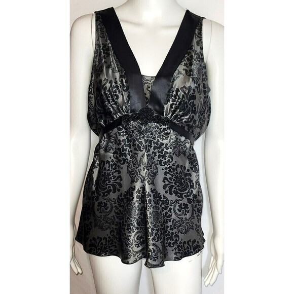 White House Black Market Tops - WHBM 100% Silk Paisley Print Tie Back Tank - Size Small